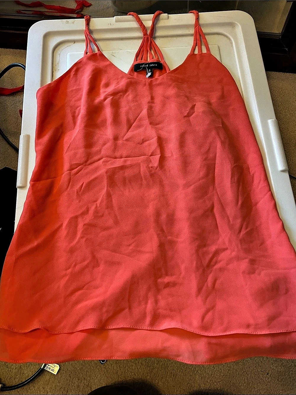 Naked Zebra Camisole in orange Size Small Like New